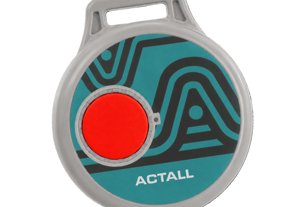 Actall Atlas™ 60007 One-Button Round Tag