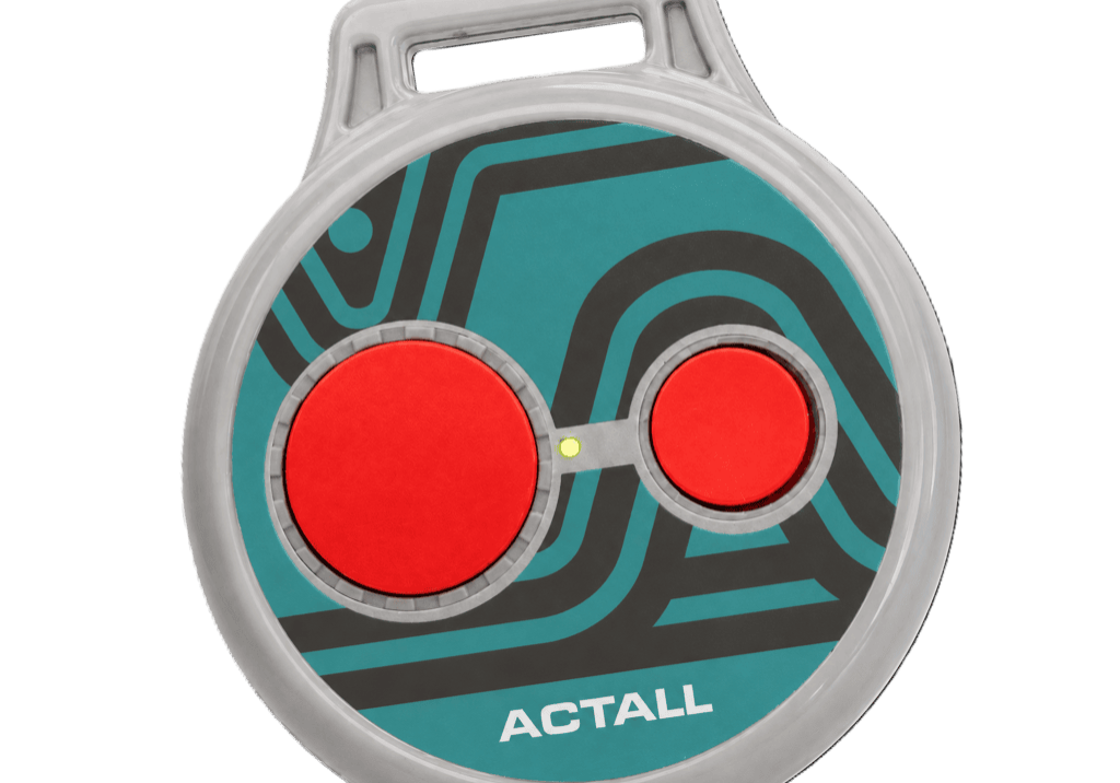 Actall 60008 Two Button Round Tag